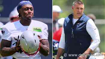 Mike Vrabel 'ripped' the Patriots' new star receiver AJ Brown in front of his new teammates after error in practice