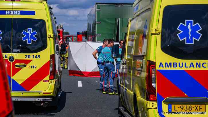 Bestuurder (28) van bestelbus overleden bij ongeluk met vrachtwagen op A17