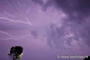 Severe thunderstorm warning issued for region
