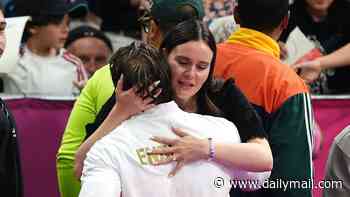Pregnant Holly Ramsay consoles her husband Adam as he sweetly strokes her bump after missing out on gold AGAIN in the 50m breaststroke final at the Commonwealth Games