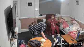 Moment cruel carer screams ‘I hope you to die’ to 81-year-old dementia-sufferer