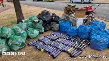 'Off the scale' haul of nitrous oxide cans found