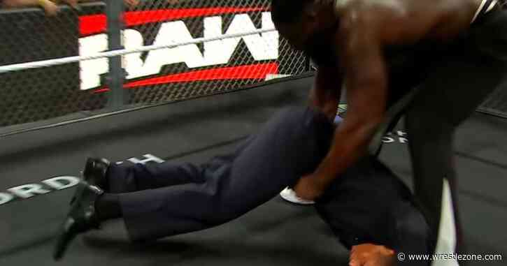 WATCH: Oba Femi Appears to Save WWE Extra From Scary Landing on RAW