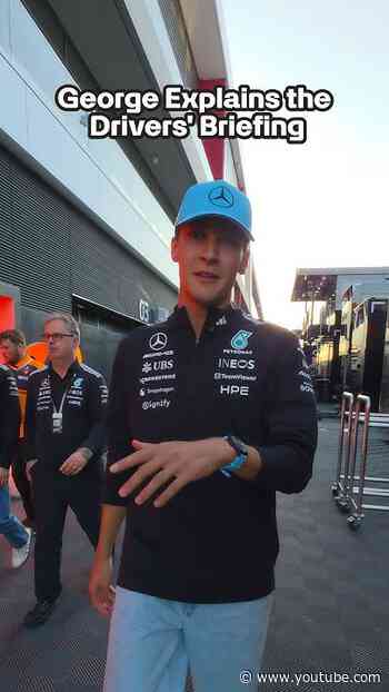 The real reason why they have drivers’ briefing every Friday 😆  #f1#georgerussell #mercedesf1