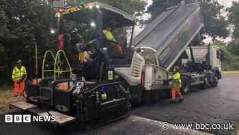 Road resurfacing work reaches halfway point