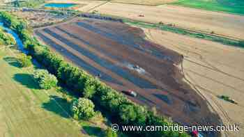 Firefighters share cause of enormous field fire near Cambridgeshire town