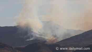 Monster fire breaks out near Area 51 sparking theories of secret weapon testing