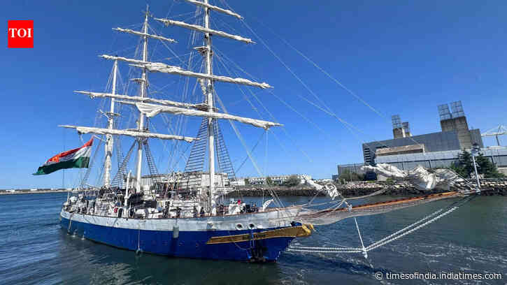 INS Sudarshini departs Boston for Portugal after participating in US's 250th Independence Day anniversary celebrations