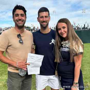 'She's going to be your whole world': Novak Djokovic does gender reveal for couple