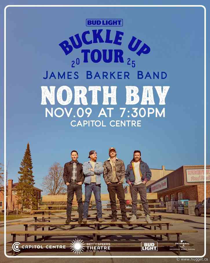 James Barker Band heading to the North Bay's Capitol Centre stage