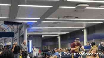Video shows water leaking through ceiling at O'Hare as severe storms pound Chicago area