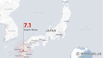 Major earthquake hits part of southern Japan