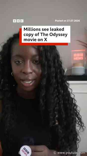 Millions see leaked copy of The Odyssey movie on X. #BBCNews