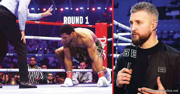 Carl Froch sums up Anthony Joshua’s performance against Kristian Prenga after two shock knockdowns