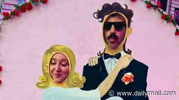 Is it wedding bells for Honey Kinny? Jonathan Ross' daughter and her boyfriend Gav Murphy hint at marriage plans with sweet bride and groom snap
