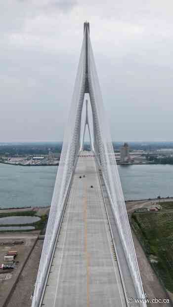 POV: 1st time crossing the Gordie Howe bridge from Canada to U.S.