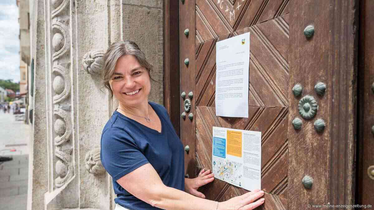 Nach Brief an der Rathaus-Tür: OB antwortet auf gleiche Weise und verteilt einen humorvollen Seitenhieb