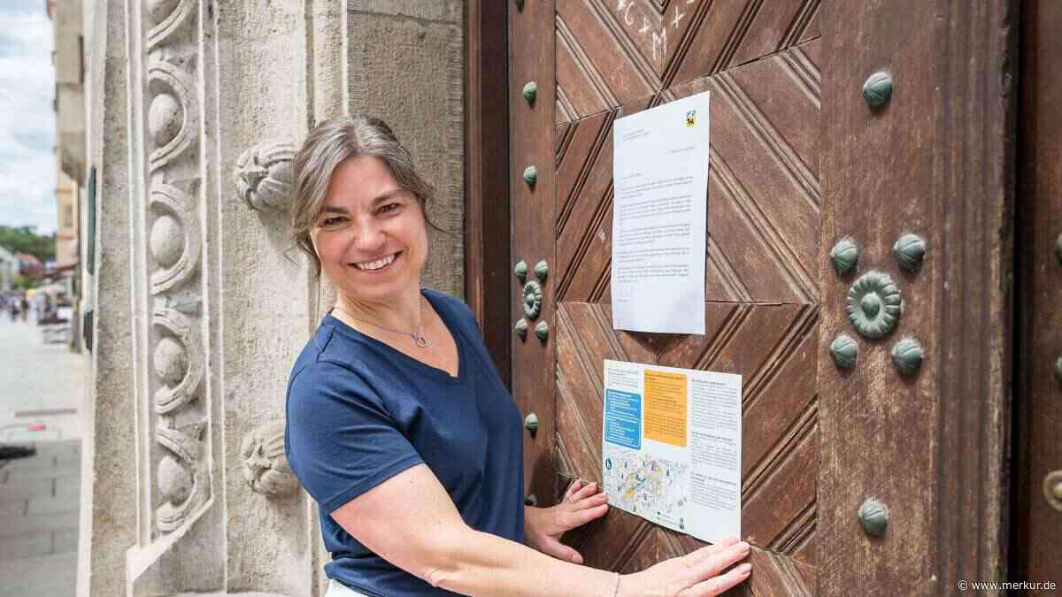 Nach Brief an der Rathaus-Tür: OB antwortet auf gleiche Weise und verteilt einen humorvollen Seitenhieb