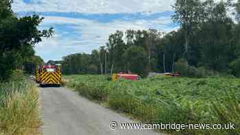 More than 40 firefighters tackle blaze at Cambridgeshire nature reserve