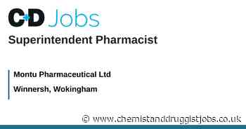 Montu Pharmaceutical Ltd: Superintendent Pharmacist