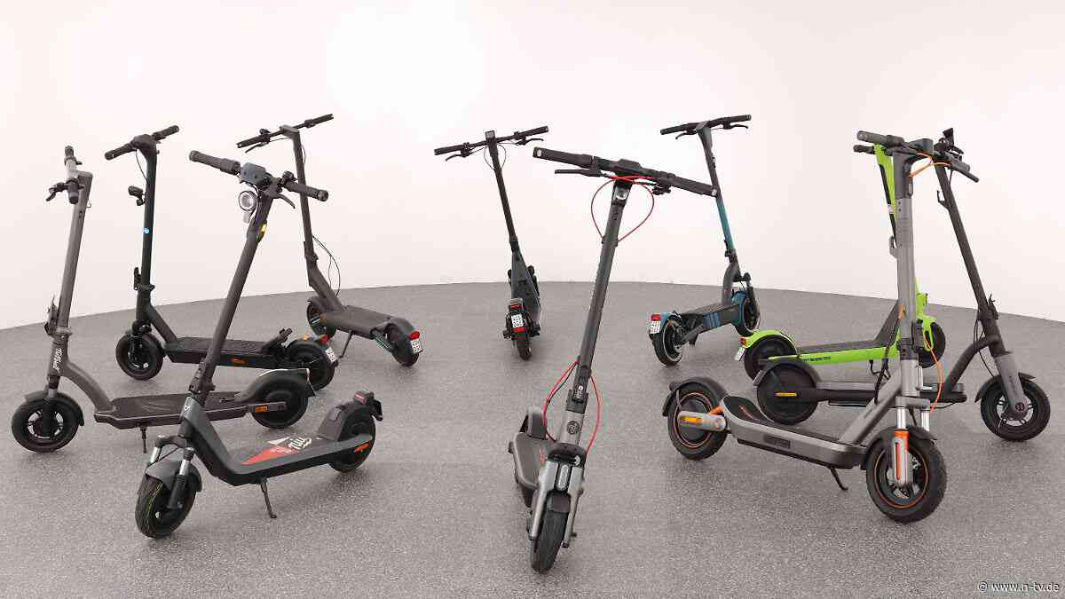 Lenkerbruch bei einem Modell: ADAC testet zehn E-Kickscooter - sieben sind "gut"