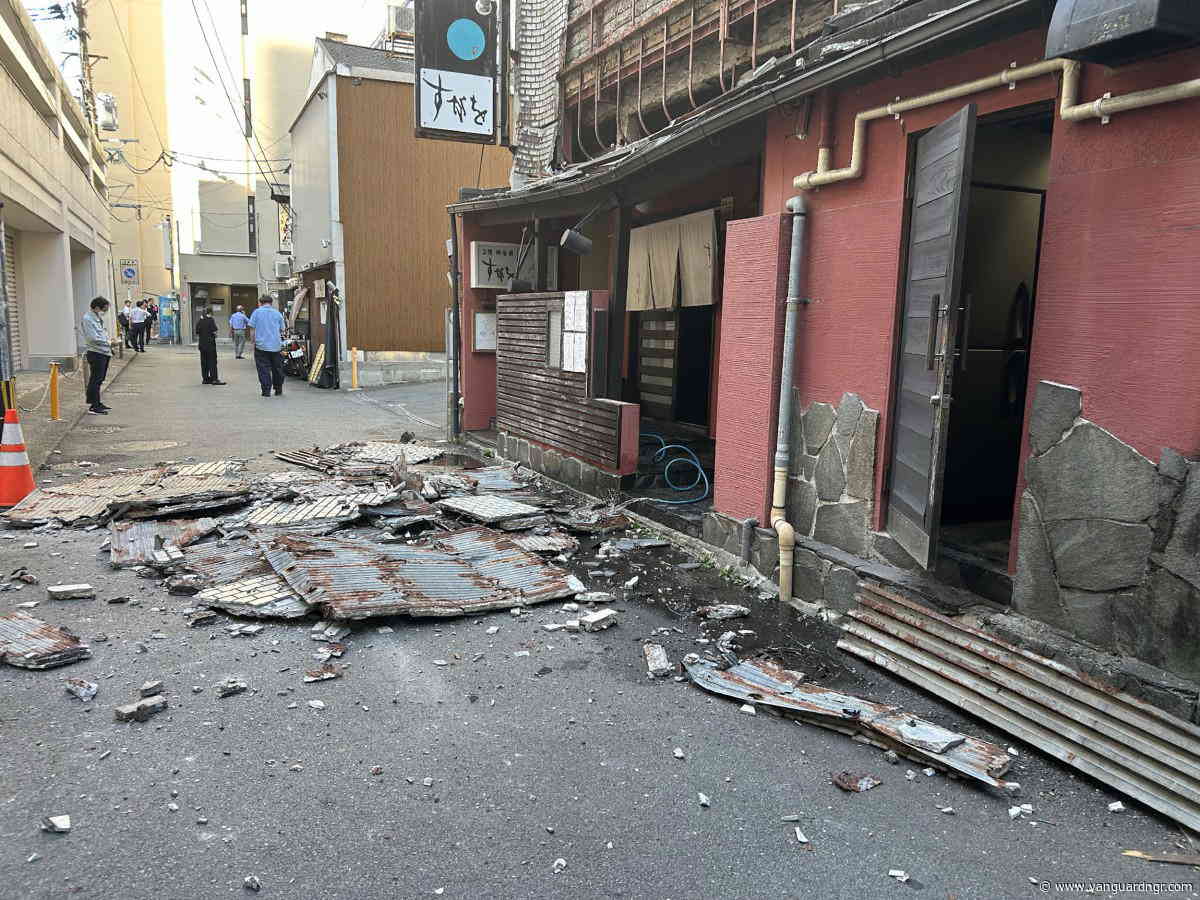 Many trapped in shopping mall as earthquake rocks Japan