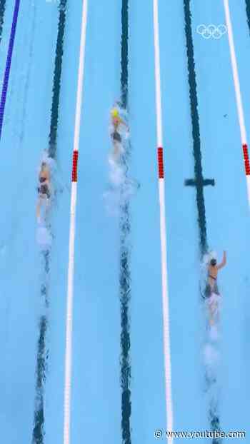 The overhead angle of the race of the century? 🏊