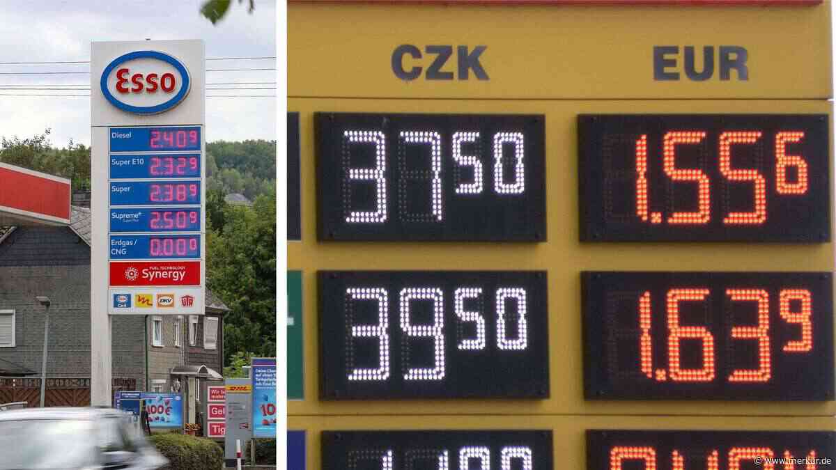 So viel kosten Benzin und Diesel an der Grenze zu Bayern – Lohnt sich gerade das Tanken im Ausland?
