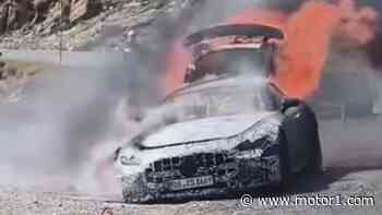 Watch: Mercedes-AMG GT Prototype Catches Fire During Testing