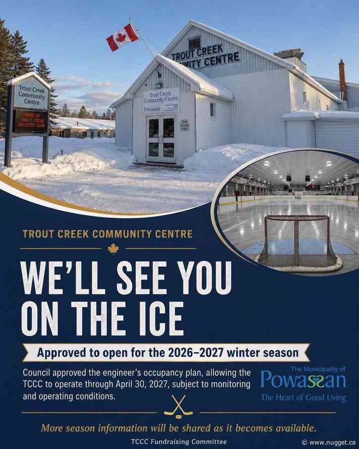 Trout Creek Arena will be ready for hockey players this winter - UPDATED
