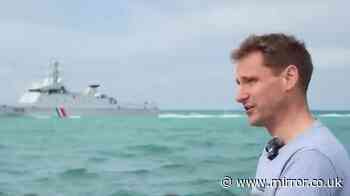 Top Tory accuses French warship of firing '17 live rounds' as he records video on Channel