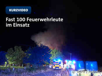 Großeinsatz wegen Feuer auf Bornheimer Baustofflager