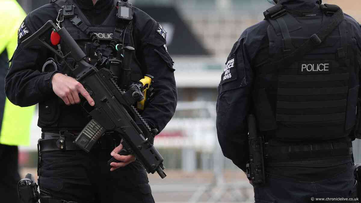 Armed police descend on Old Eldon Square with two teenagers being arrested