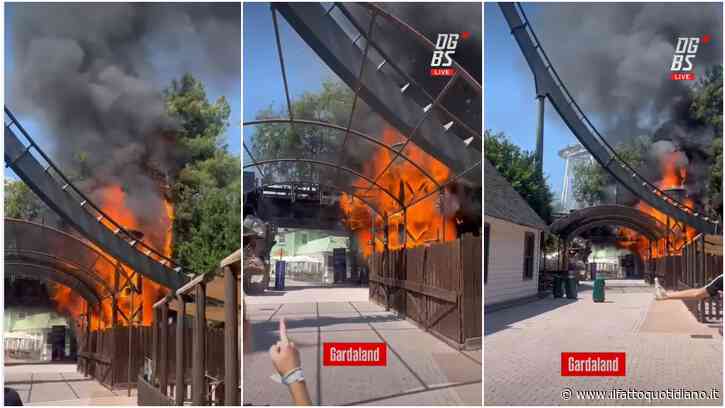Paura a Gardaland, scoppia un incendio accanto alle montagne russe Raptor: a fuoco una struttura nell’area Far West. Il giorno precedente si era bloccato Oblivion