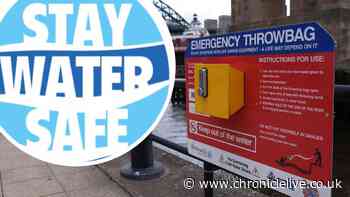 'I visited Newcastle Quayside to highlight crucial equipment that can save lives along the Tyne'