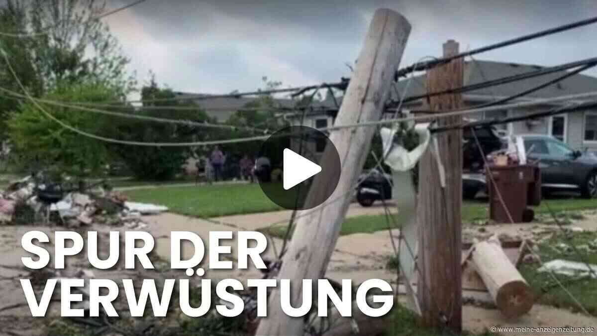 Tornado verwüstet ganze Städte: 30.000 ohne Strom – Video zeigt Schäden