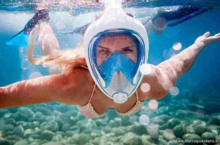 “Si rischia la perdita di coscienza e anche l’annegamento. Non fatele usare ai bimbi sotto i 6 anni ma anche sotto i 25 kg di peso”: l’allarme del Ministero della Salute sulle maschere da snorkelign full face
