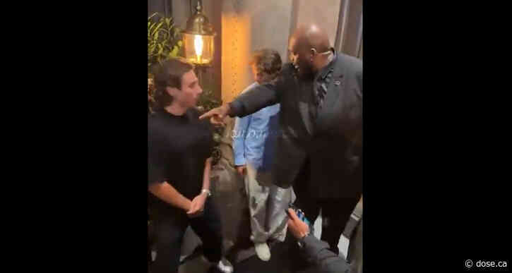 When the Hughes brothers are turned away by a (towering) doorman