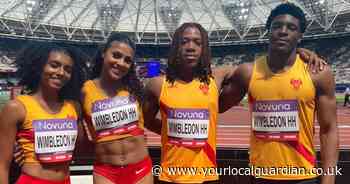 Wimbledon athletes race with and against world record breakers