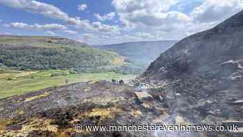 60 personnel still battling Tintwistle Moor fire as 'major incident' remains