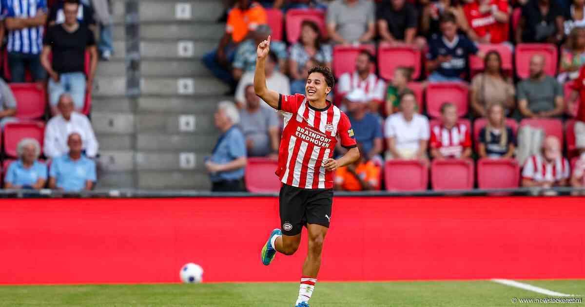 Talent Amir Bouhamdi zet PSV op voorsprong in derby tegen FC Eindhoven