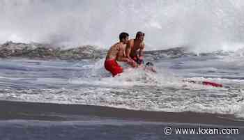 Video: Heroic lifeguards rescue boy from pounding California waves