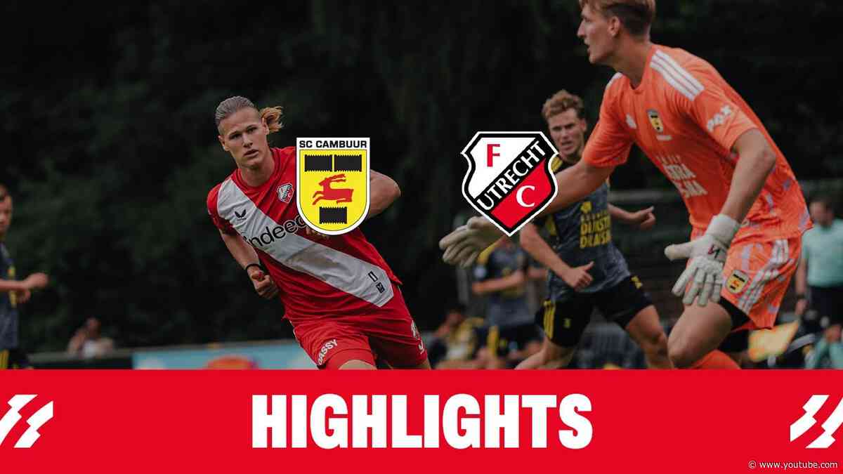FC Utrecht en SC Cambuur spelen twee duels in Epe 📺 | HIGHLIGHTS