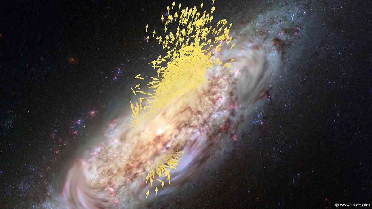 Our Milky Way galaxy appears to have flipped 90 degrees long ago. But why?