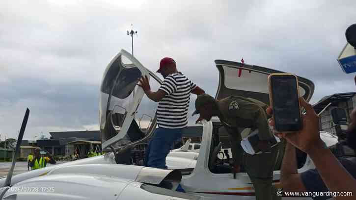 Photos: Makinde receives surveillance aircraft, partners Air Force to boost Oyo security