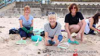 'We'll be able to see them every single day for the rest of our lives' - volunteers clean up nurdles on Whitley Bay Beach