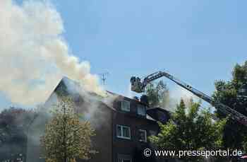 FW-RE: Dachstuhlbrand in Recklinghausen-Hillerheide fordert umfangreichen Feuerwehreinsatz