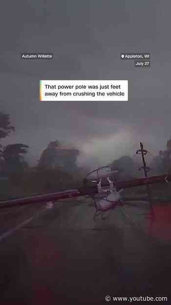 Driver caught in Wisconsin tornado