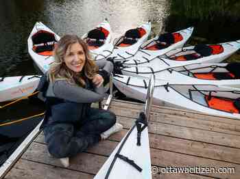 Ottawans love to skate the Rideau Canal. I found paddling it in a glowing kayak just as magical