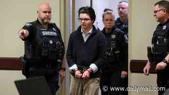 Twisted school shooter will die in prison as he's sentenced for murdering four when he was 14 - after getting excited about sick fan clubs devoted to his crimes